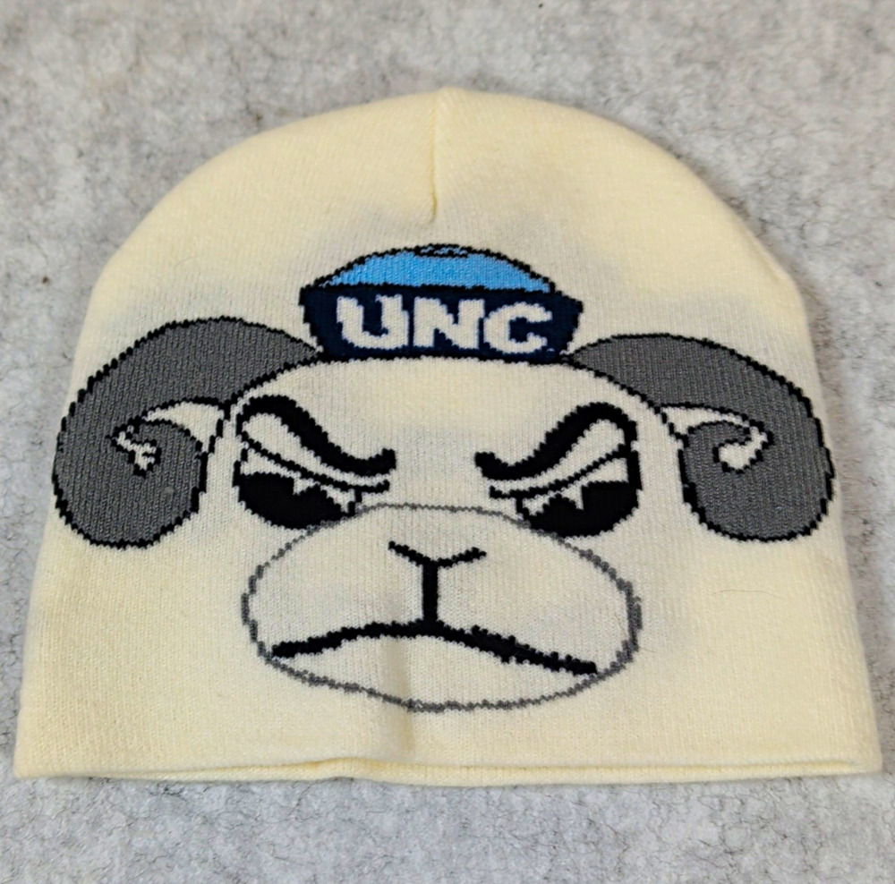 ZooZatz North Carolina Tar Heels Rameses Mascot Knit Beanie Hat White